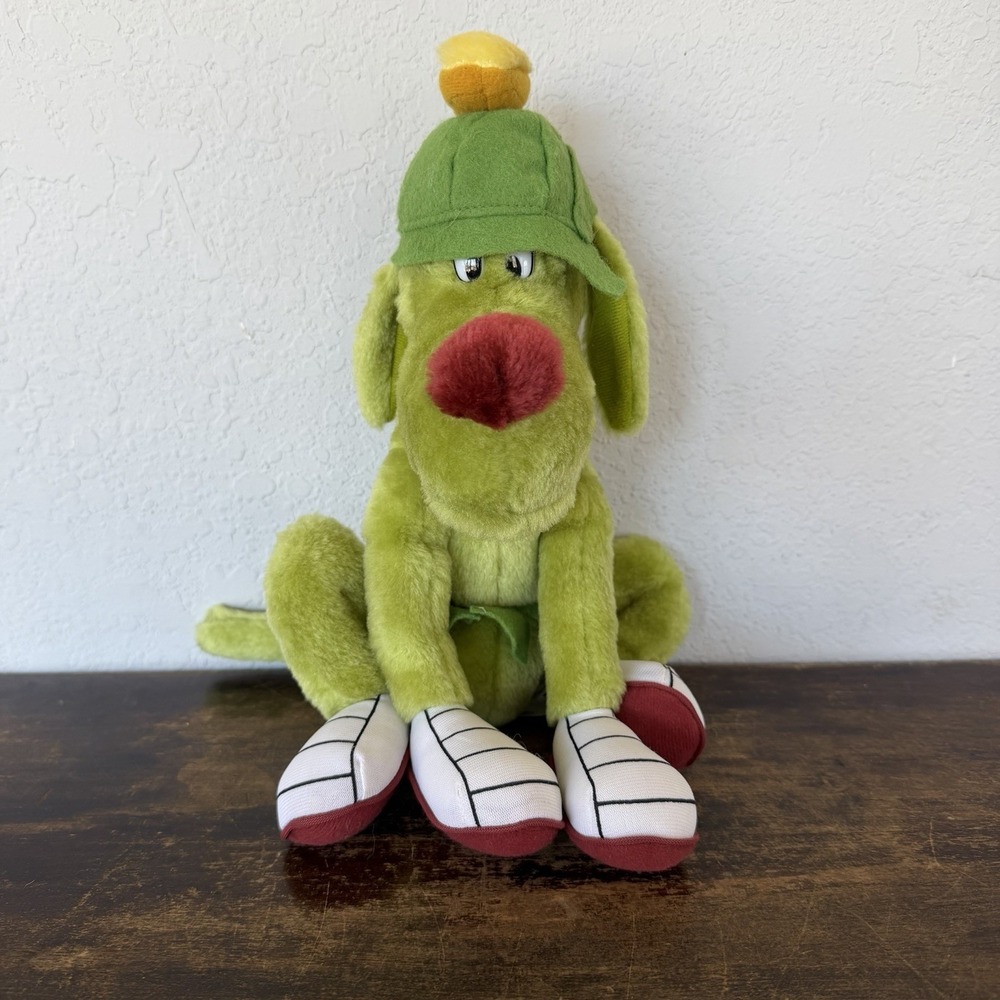 Vintage Marvin Martian Alien K-9 Dog Looney Tunes Plush Toy 1997 Stuffed Animal‎